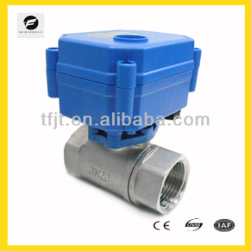 NSF61 Edelstahl 3/4 &quot;, 24VDC Motor elektrische Kugelhahn für Trinkwasser Lebensmittelqualität